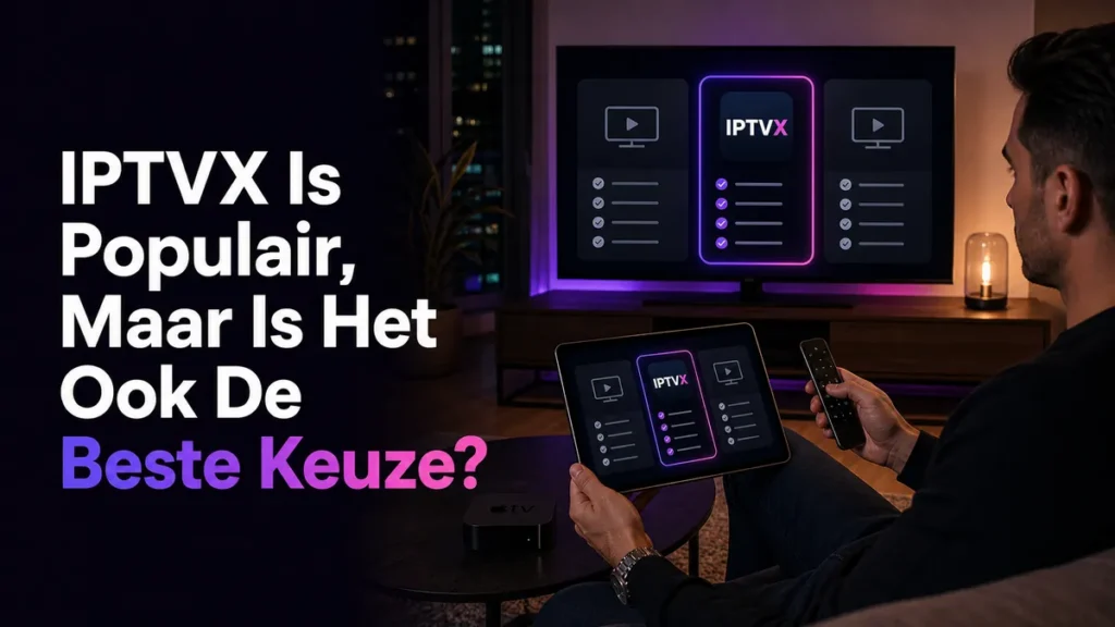 IPTVX Apple TV eerlijk beoordelen als moderne IPTV-speler