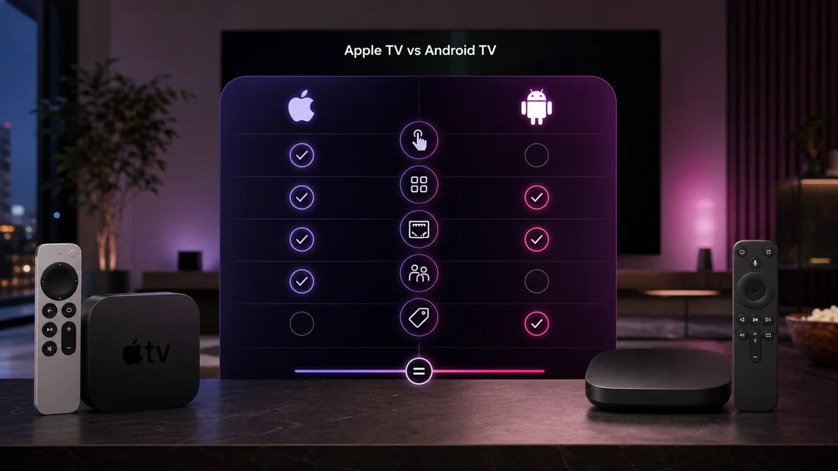 Apple TV versus Android TV vergelijken op gemak apps ethernet gezin en waarde
