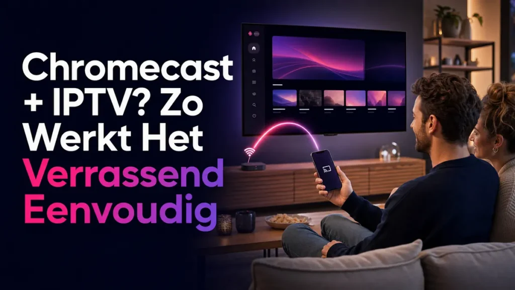 Chromecast IPTV instellen vanaf een smartphone naar de televisie