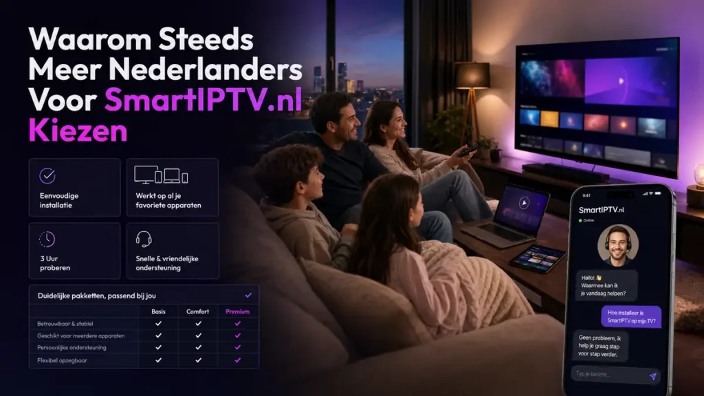 Nederlandse familie kiest SmartIPTV.nl na test en apparaatadvies