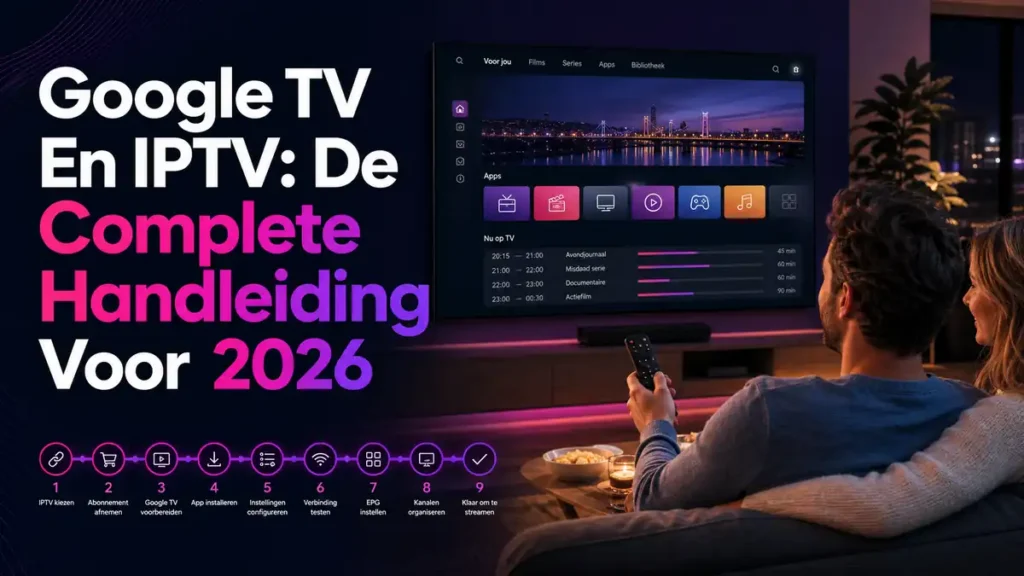 Google TV IPTV complete installatiehandleiding voor 2026