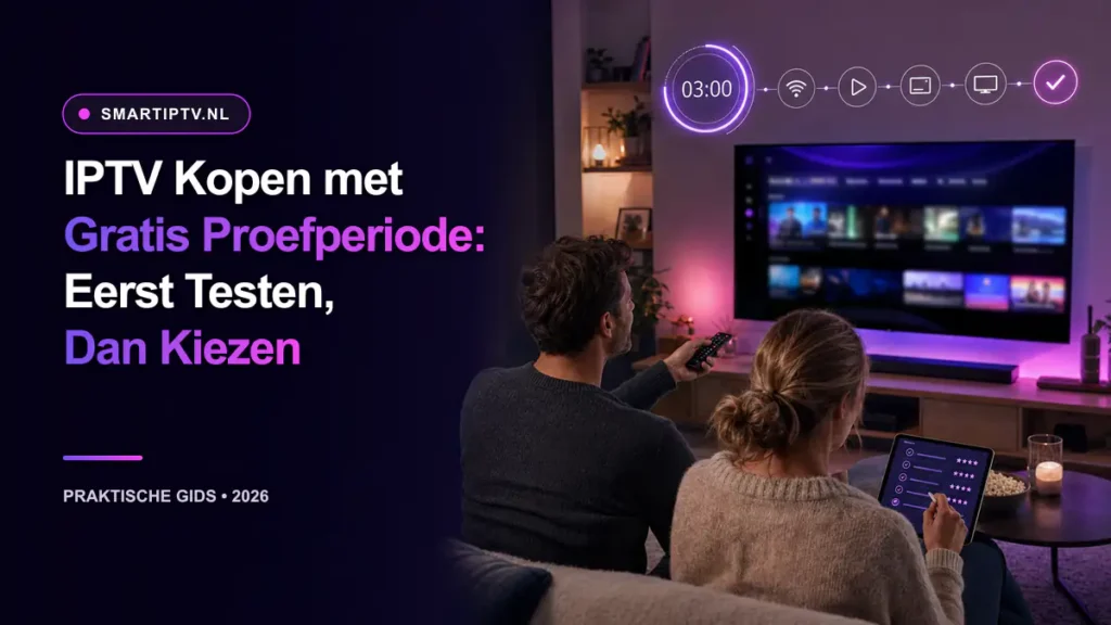 IPTV gratis proefperiode met vijf praktische tests in drie uur
