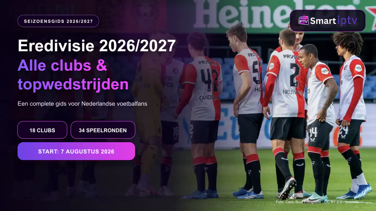 Eredivisie 2026-2027 met echte Feyenoord-spelers alle clubs en topwedstrijden