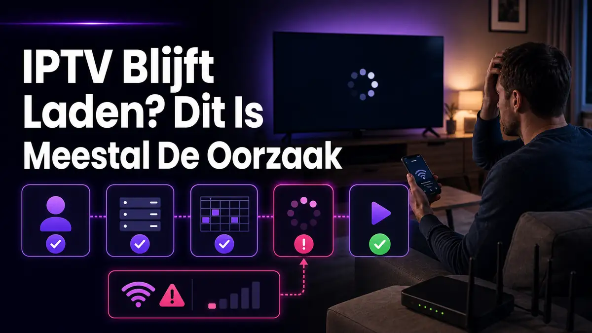 IPTV blijft laden met spinner login app router en snelle oplossing