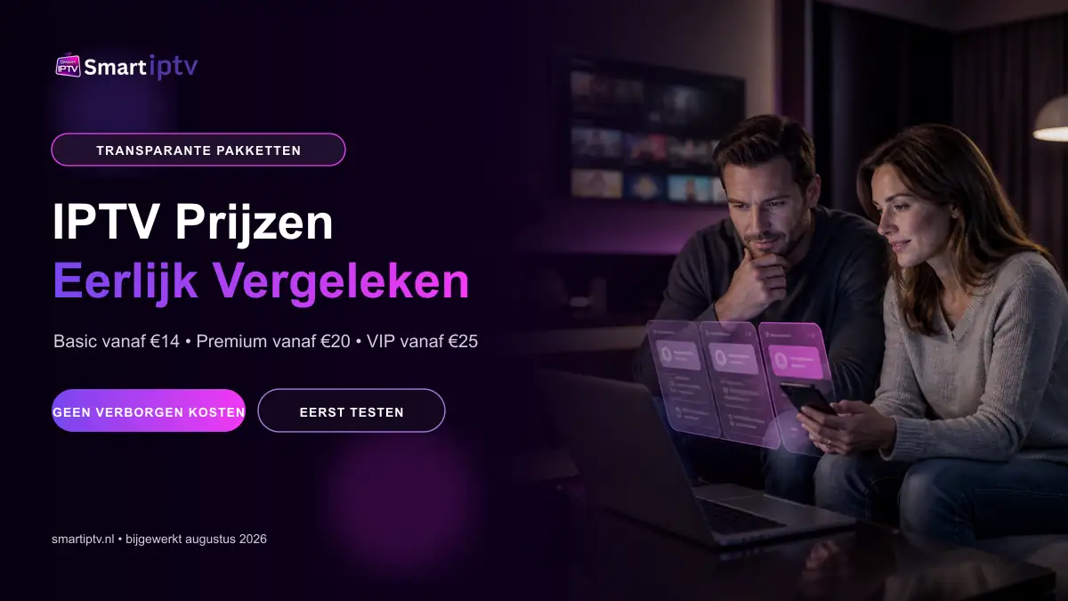 IPTV prijzen 2026 eerlijk vergelijken bij SmartIPTV.nl