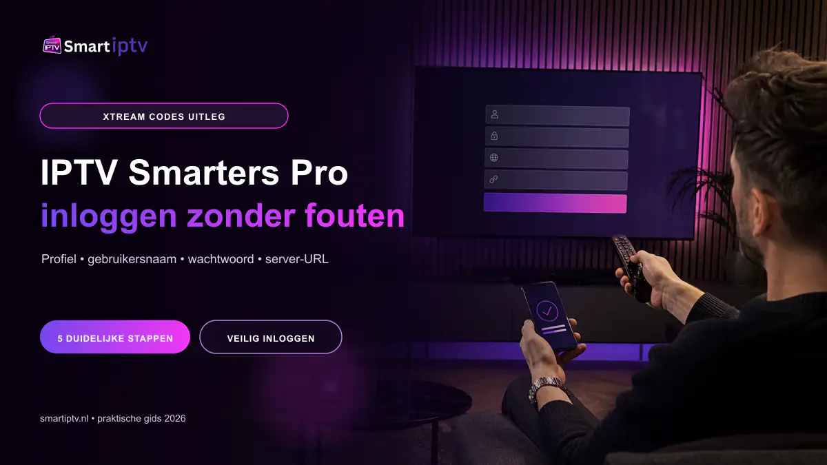 IPTV Smarters Pro inloggen met Xtream Codes zonder fouten