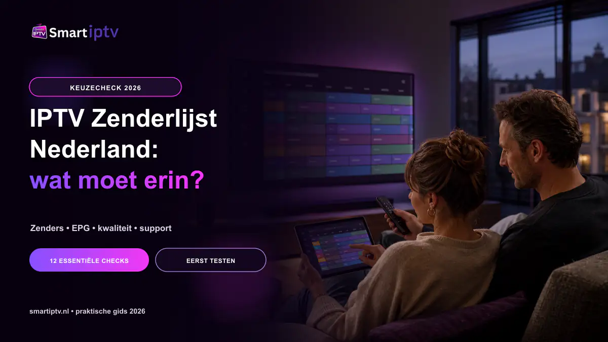 IPTV zenderlijst Nederland beoordelen op Smart TV