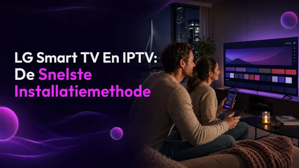 LG Smart TV IPTV installeren via webOS in een moderne Nederlandse woonkamer